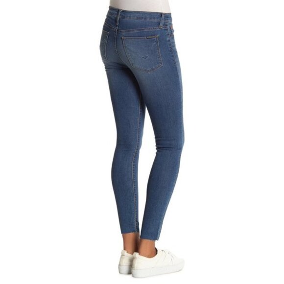 Hudson Jeans Womens Mid Rise Medium Wash Ankle Super Skinny Jeans Sz 30 New - Picture 2 of 11
